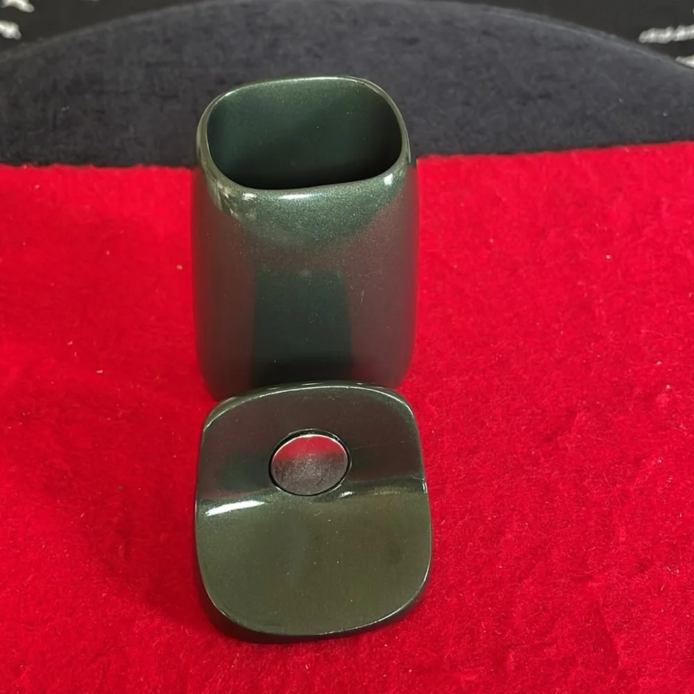 Vintage Levenger Pen Vase and Lodestone Paper Clip Holder Set